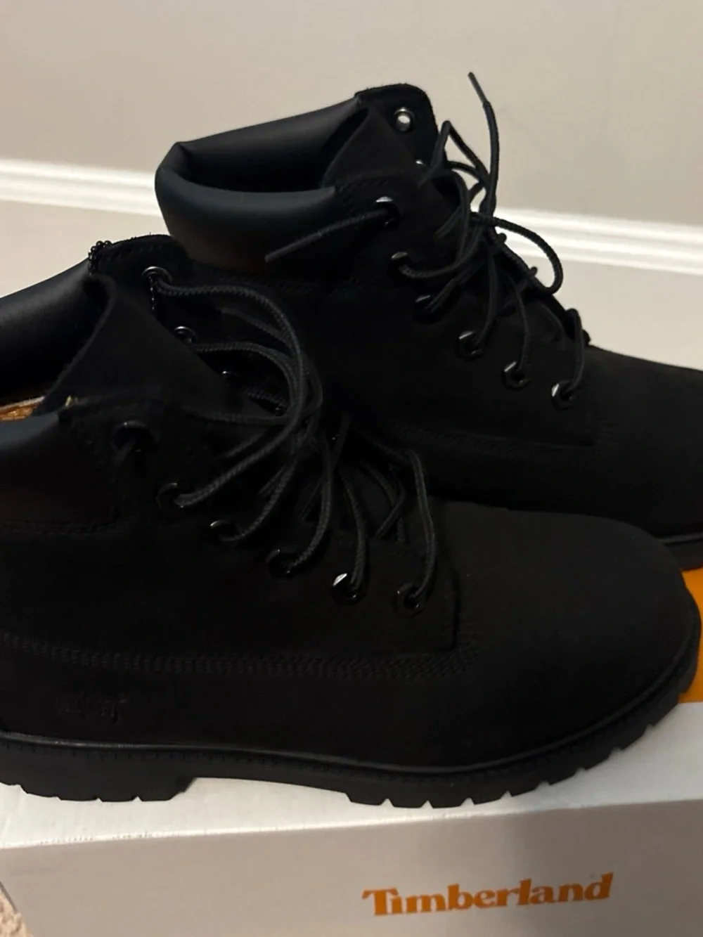 Timberland Black Rugged Lace-Up Boots